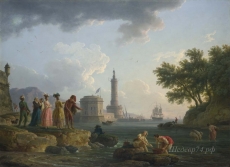 londongallery/claude-joseph vernet - a sea-shore